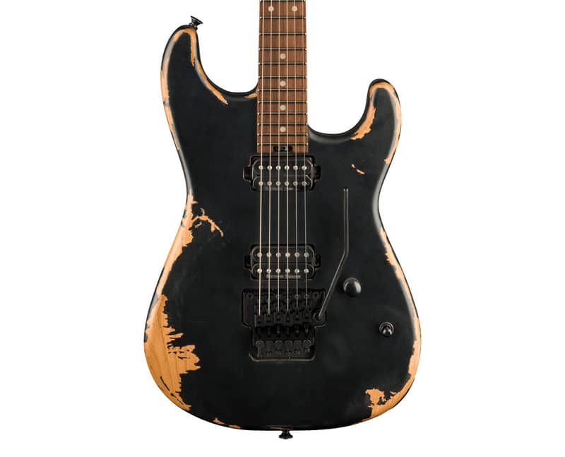 Charvel Pro-Mod Relic San Dimas Style 1 HH FR - Weatherd Black image 1