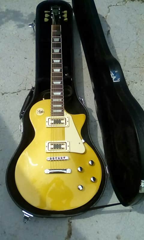 Gorgeous Samick Artist Series LS650 Goldtop Les Paul, Set Neck, GFS Alnico V's w/ Coil Split, Case image 1