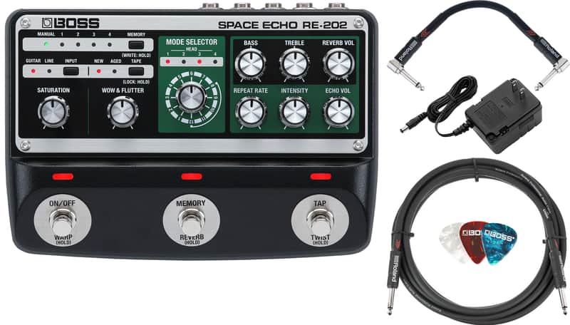 Boss RE-202 Space Echo Delay and Reverb Effects w/ Power Supply image 1