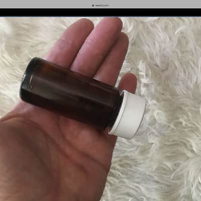BottleNeck slide REAL 1970's Vintage Glass medicine Bottle / brown tone like DUANE's JVGuitars image 4