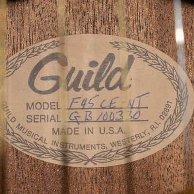 Guild F45-CE 1982 - Natural image 17