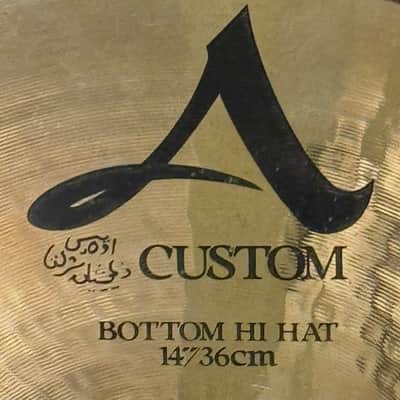 Zildjian A Custom 14" Hi-Hats Hi Hat Cymbals 1100 Grams 1250 Grams image 3