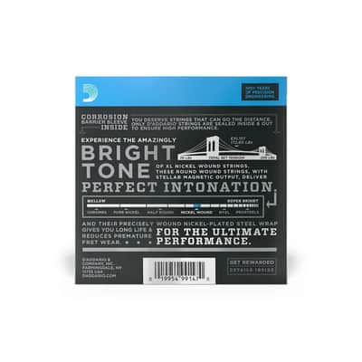 D'Addario EXL157 XL Nickel Wound Electric Baritone Guitar Strings - .014-.068 Medium image 2
