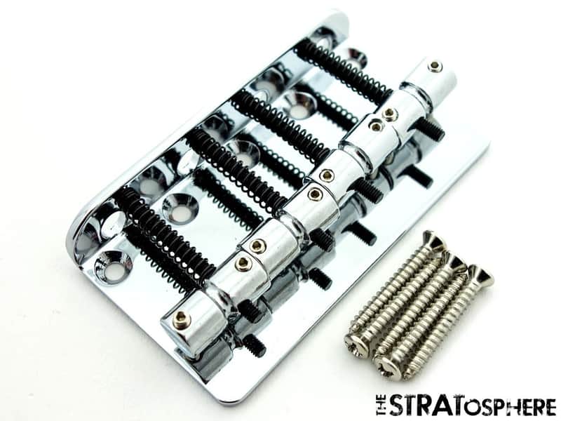 Fender Player II Mustang PJ Bass Chrome BRIDGE, Guitar Parts image 1