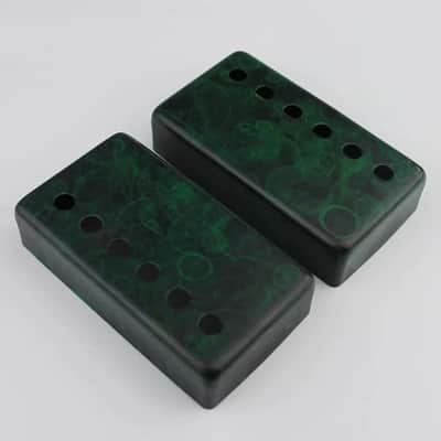 Blackish Green Guitar LP Style Humbucker Pickup Covers 50/52mm Set image 4