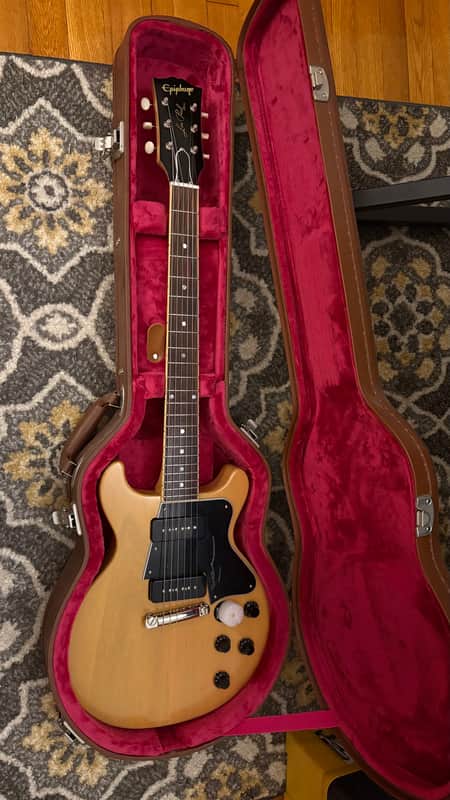 Epiphone "Inspired by Gibson Custom" '1960 Les Paul Special Double Cutaway TV Yellow 2025 - With Original Brown Hardshell Case image 1