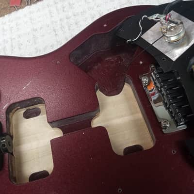 Ernie Ball Music Man Sub 1 Guitar Textured Red image 11