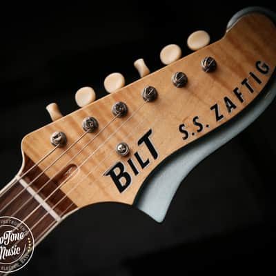 Bilt Guitars Zaftig Bound Top Firemist Silver Curtis Novak VI Pickups image 16