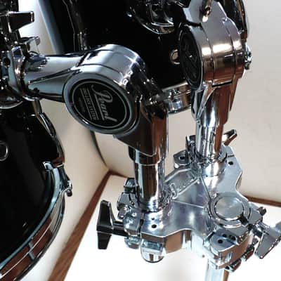 Pearl Export Series 8" and 10" Toms / Long Lug with Double Tom Stand / Black / 1990's image 8