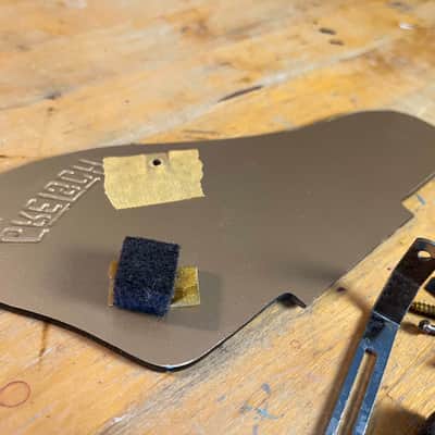 Vintage 1960s Gretsch Original Gold Pickguard Complete Electric Guitar '60s USA image 5