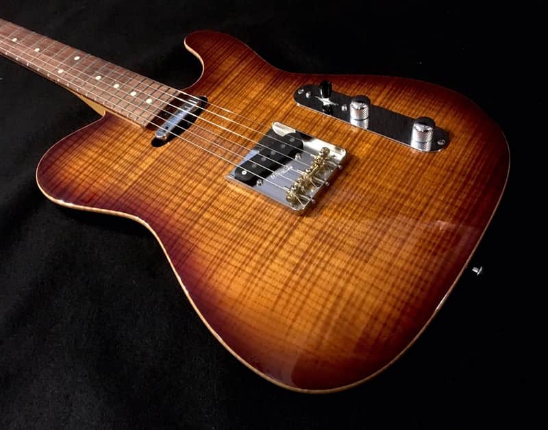 Suhr Classic T SSC 2011 Bengal Burst 1 Piece Flame Maple Top Guitar Signed By J Suhr W/Case image 1