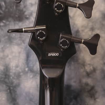 Japan Ibanez SR800 bass left handed 1991 MIJ + hard case image 10