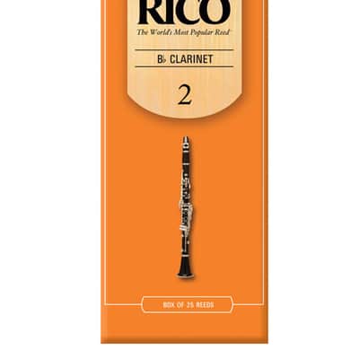 RICO Bb Clarinet Reeds - Orange Box 2.0 Strength 25-Pack