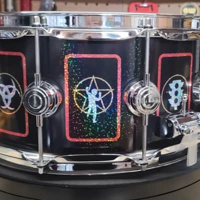 DW Anika Nilles / RUSH DRVD6514SVCBK 6.5"x14" Fifty Something Tour Tribute Snare Drum 2026 - Black Nickel over Brass image 7