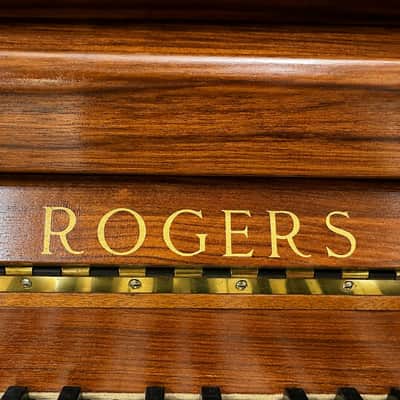 Rogers Upright Piano | 88 Keys | 3 Pedals | Brown Wood Finish image 2