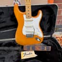 Vintage 1975 Fender Stratocaster Natural Maple Electric Guitar w/ Case *1970s* 9lbs
