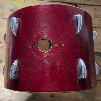 Tromsa 8.5x12 tom shell 1960s - Red Sparkle image 5