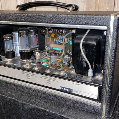 Rare Oliver Powerflex 502 1968 Black Tolex , 2 X 12" Completely Serviced, Plays Excellent ! **256 image 9