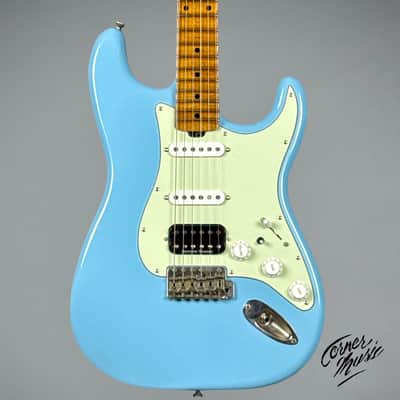 Morgan Electrics Double Cut Standard - CUSTOM - Sonic Blue image 1