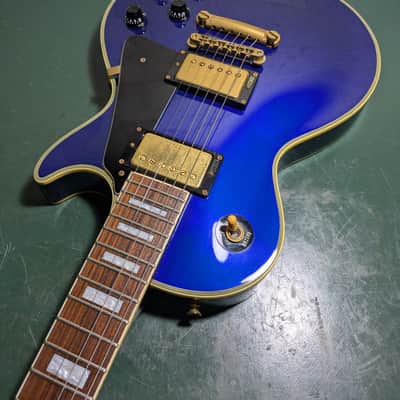 Fernandes Burny RLC-70 Les Paul Custom 90's Metallic Blue MIJ Japan image 16