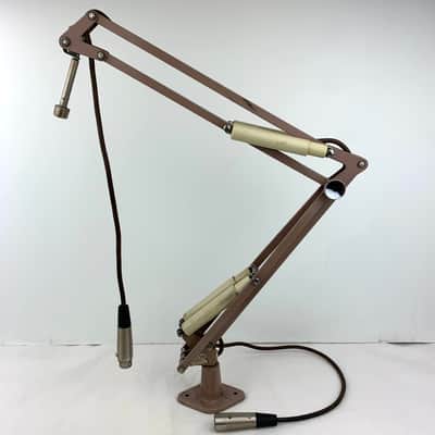 Vintage Metal LUXO Desktop Microphone Stand w/ Articulating Swing Arm & XLR image 6