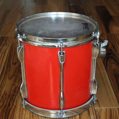 Yamaha Recording Custom 9000 - hot red TT-910RF  rack tom 10"x10 image 4