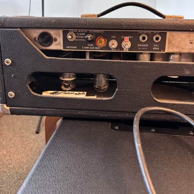 Fender Bassman "Drip Edge" 2-Channel 50-Watt Guitar Amp Head 1968 - 1969 - Silverface image 4