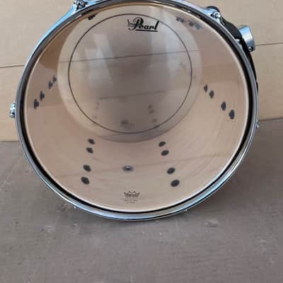 Pearl Masters Maple Complete 13"x9" Rack Tom W/ Super Hoop & Optimount - Red Burst Stripe image 9