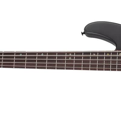 Schecter Charles Berthoud CB-5 LH - See Thru Black Satin (2874) image 2