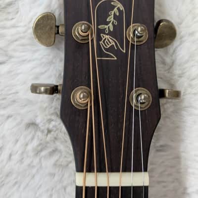 Tagima Olive Grace EQ-NTOP Acoustic Guitar w/HS Case - Natural Finish - Demo image 7