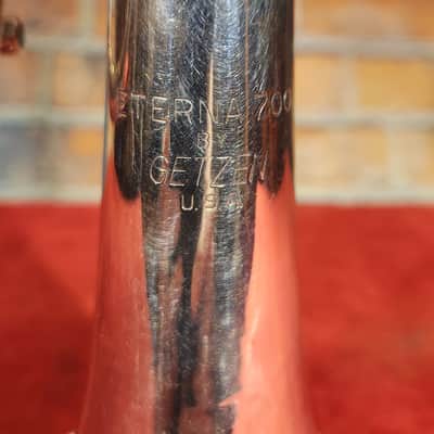Vintage 1980s Getzen Eterna 700 Bb Trumpet Silver-Plated Just Serviced & Polished image 5