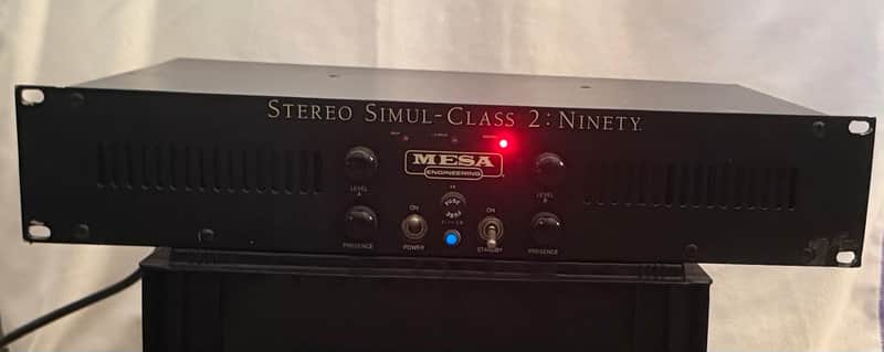 Mesa Boogie Stereo Simul-Class 2:Ninety 2-Channel 90-Watt Power Amplifier 1992 - 2013 - Black image 1