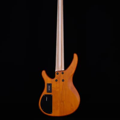 Yamaha TRBX605FM 5-String Electric Bass Guitar, Matte Amber image 7