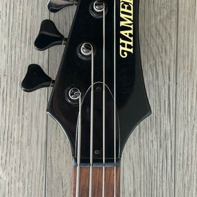 Hamer Scarab Bass Guitar 1984 - White Rick Savage Def Leppard image 3