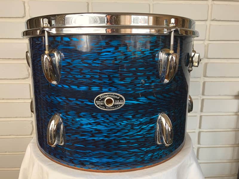Slingerland 9x13 tom Blue Agate pearl 1973 image 1