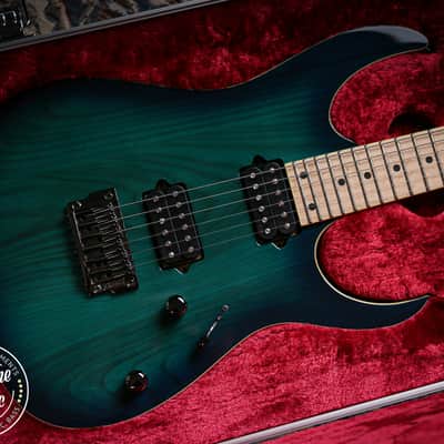 2023 Ibanez RG652AHMFX Prestige Nebula Green Burst image 4