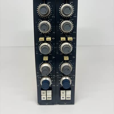 Vintage Neve 1081 4 band mic pre / eq pair. not reissue  in mercenary audio rack with psu…. fully serviced plug and play image 4