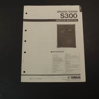 Yamaha S300 Service Manual [Three Wave Music]