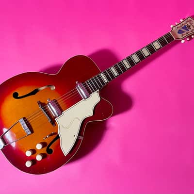 Silvertone 1425 Aristocrat 1955 - cherry sunburst 100% OG image 4