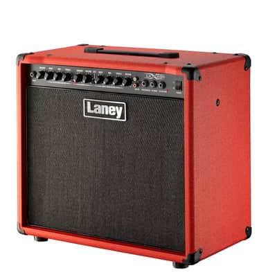 Laney 65 Watt 1x12” Electric Guitar Combo Amplifier with Reverb - Red - LX65R-RE image 3