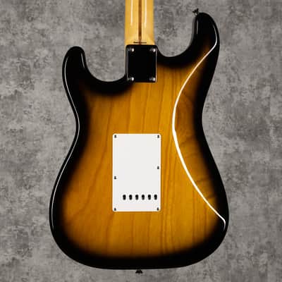 Tokai TST 50 Goldstar Two Tone Sunburst 50's Strat.  With Tokai Tweed hard case image 9