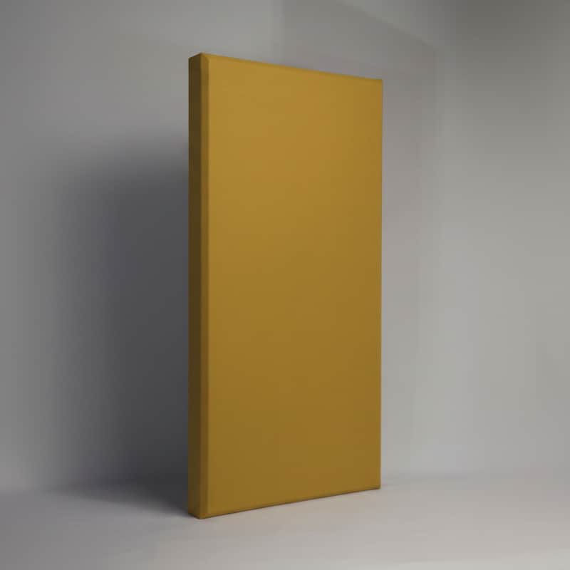 Beveled Acoustic Wall Panel | Gold | Professional Sound Absorbing Panel | Recording Studio, Home Studio, Mixing Room, Podcast Studio, Home Theater, Listening Room, Broadcast Studio, Streaming Room, Office & Vocal Booth | Made in USA image 1