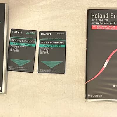 Roland D-70 with case and Sound Cards image 2