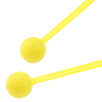 10 Pcs Plastic Mallet, 7.5 Inch Length Percussion Sticks For Adults, Xylophone Mallets Percussion Instruments Bell Mallet, Yellow image 2