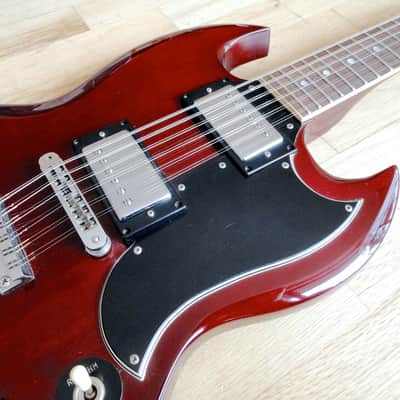 1970s Fernandes SG Lawsuit 12 String Vintage Electric Guitar Cherry Japan Burny image 8