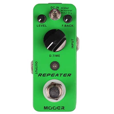 Mooer Repeater Digital Delay Micro Guitar Effects Pedal 2018 Green image 2