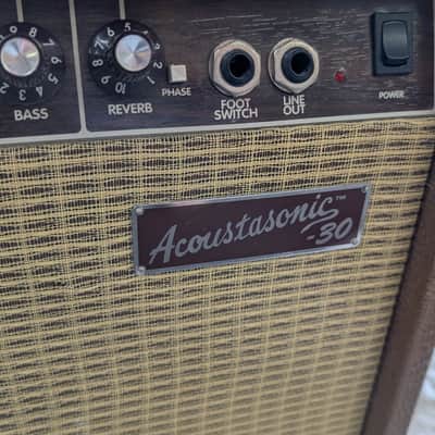 Fender Acoustasonic 30 Watt Combo Acoustic Guitar Amplifier, Dual Inputs - USED image 7