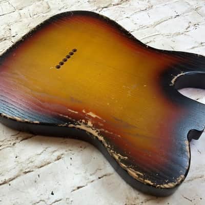 Custom Shop Guitar Relic Aged Nitro Sunburst Body - to fit Telecaster MADE TO ORDER image 9