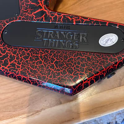 B.C. Rich Warlock Stranger Things “Eddie Munson” NJ series 2022 Red Crackle image 5