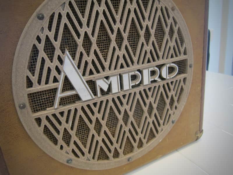 AMPRO Speaker Cabinet 12" 16 OHM Jensen Plug & Play Circa-1948-Brown Wrap image 1